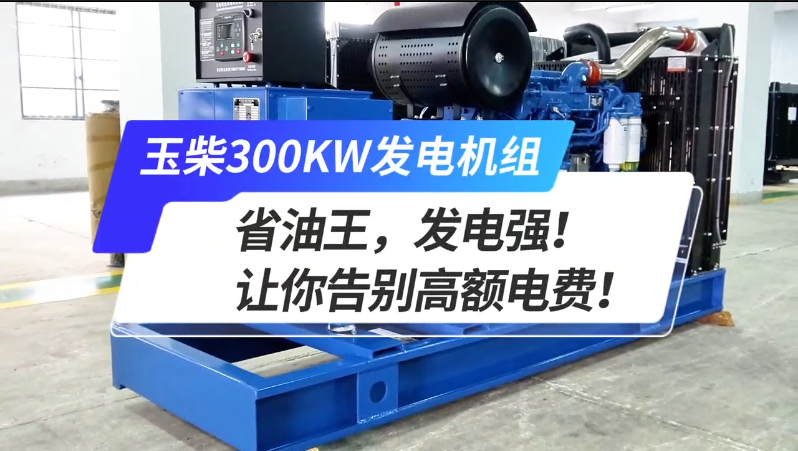 「視頻」玉柴300kw發(fā)電機(jī)組，省油王，發(fā)電強(qiáng)！讓你告別高額電費(fèi)！ 